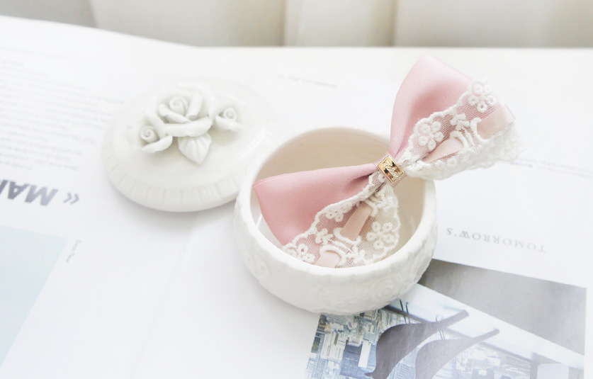 Fashion Simple Style Lace Bow Hairpin display picture 4