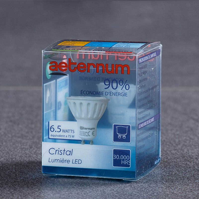 专业生产定制LED灯泡盒PVC盒子PET塑料折盒透明彩印塑料包装盒子