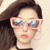 Fashionable retro sunglasses, glasses solar-powered, 2019, European style, Korean style, internet celebrity