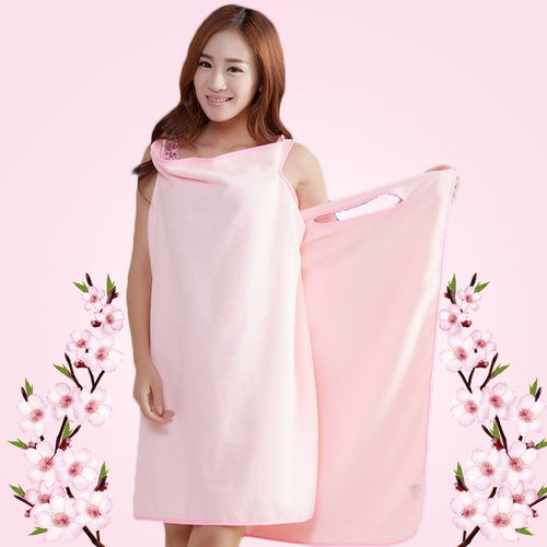 Factory direct supply of versatile bath towels, beach towels, sexy suspender bath towel skirts, wearable bath towels, microfiber water-absorbent