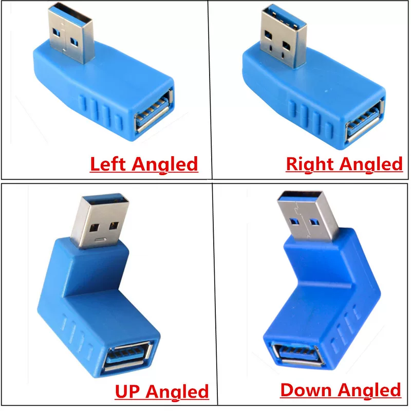 USB-адаптер USB 3.0 90° локоть USB 3.0 90° AM*AF адаптер