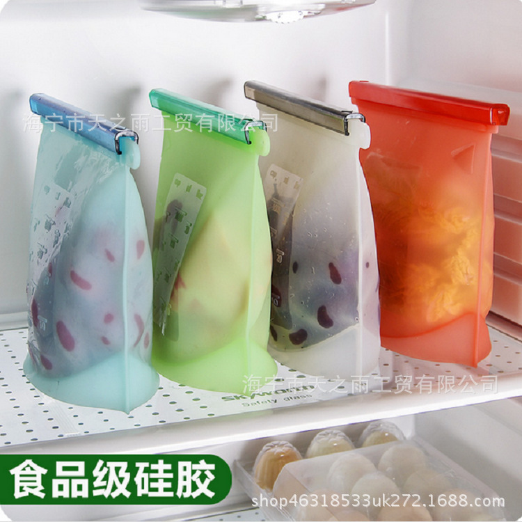厂家直销食品级真空硅胶保鲜袋食品分装自封袋高汤冷冻食品收纳袋|ms