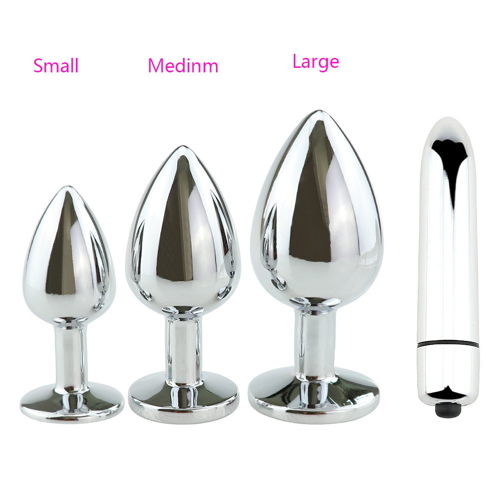 Productos adultos al por mayor con diamante volver corte metal anal plug galvanoplastia de acero inoxidable perno AliExpress Amazon Venta caliente