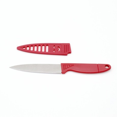 thép không gỉ bán buôn gọt nhỏ dao dao dao hoa quả dao nhà bếp đỏ bộ công cụ nướng và những món quà nhỏ sáng tạo Dao và kéo