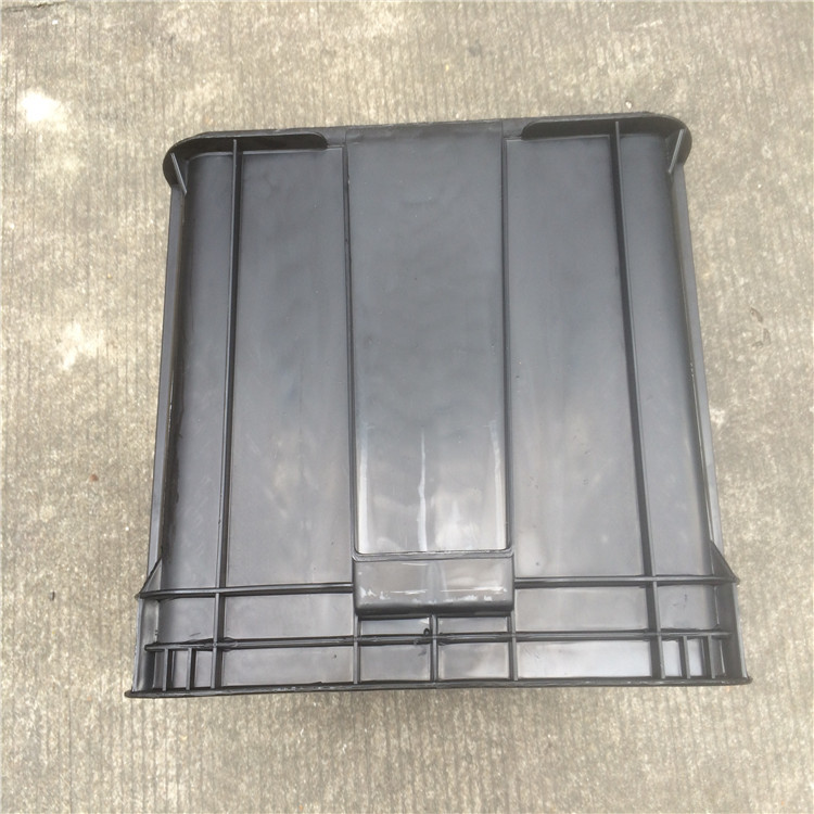 防静电塑胶箱610*420*315MM 上海 杭州 江苏可带盖黑色塑料周转箱