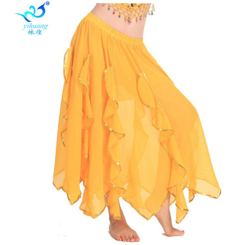 Belly dance skirt dance Dance practice performance chiffon skirt Indian dance swing Stage performance skirt