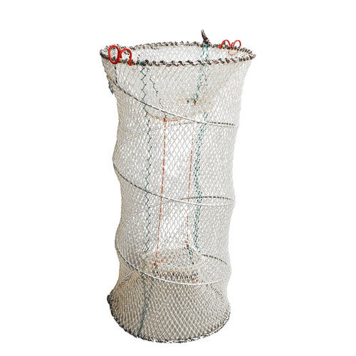 Crab Cage with Three Holes, Fishing Cage Export Crab Cage, Foldable Spring Cage Turtle and Eel Fishing Cage Fish Protector