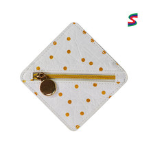 日本波点纹迷你零钱包银包 杜邦纸拉链创意棉包  儿童硬币袋定制