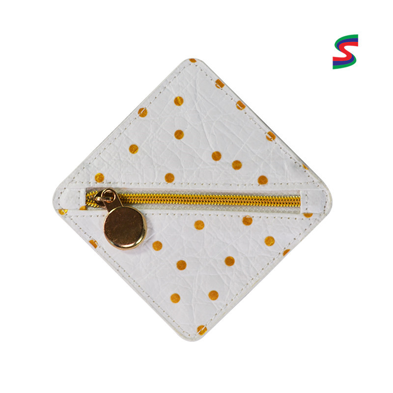 日本波点纹迷你零钱包银包 杜邦纸拉链创意棉包  儿童硬币袋定制