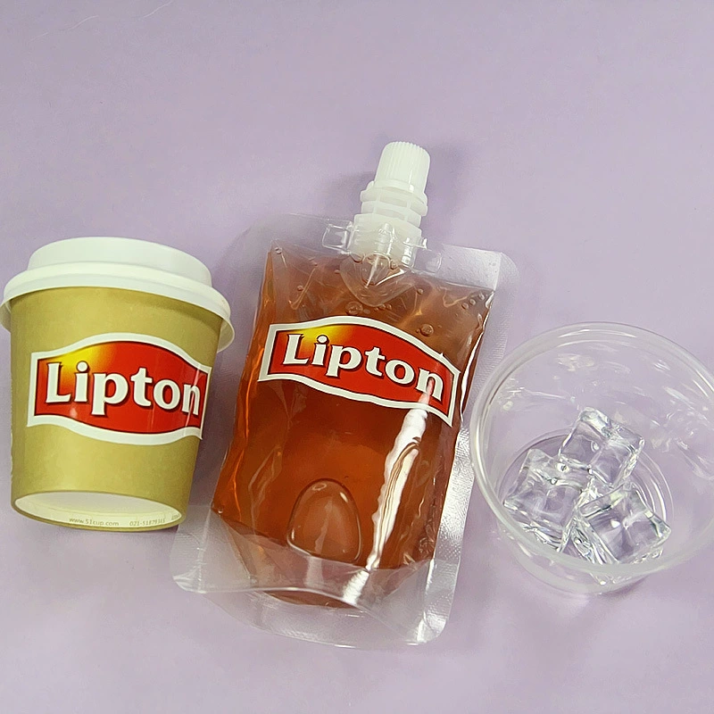 Sticker & Slime Set (Lipton, Doublemint) with Storage Pouch, Handmade 6×3 cm