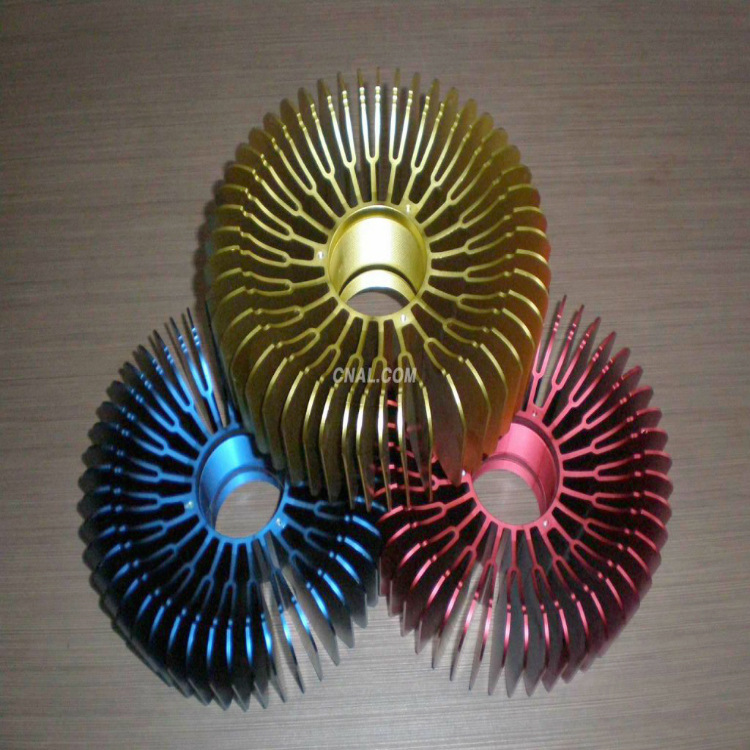 佛山昱铝铝业专业直供太阳花散热器铝型材 工业电子产品散热器铝