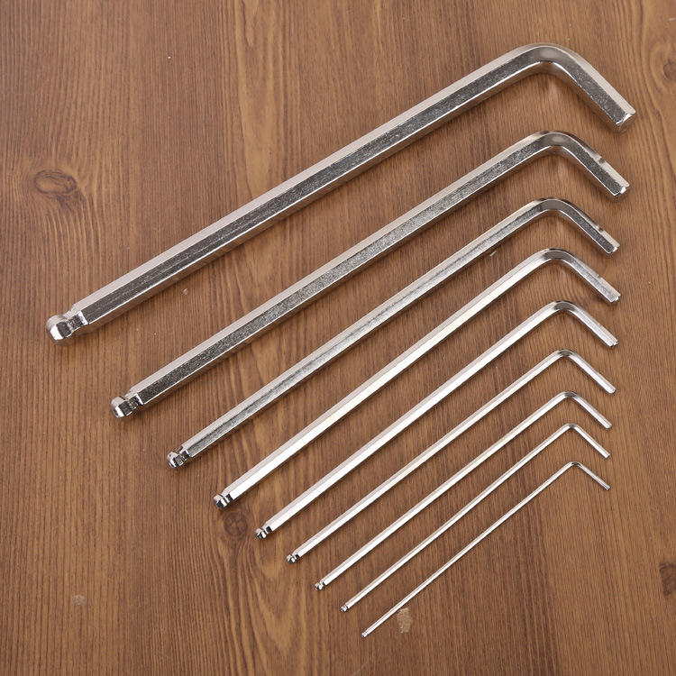 중간 긴 밝은 확장 밝은 육각 렌치 세트 육각 렌치