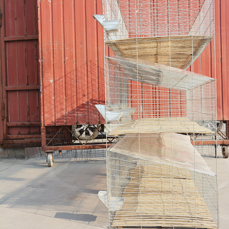 厂家生产订做 兔子笼 料槽 热镀锌丝 养殖笼具 养殖设备