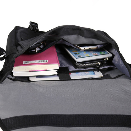 Champion Brand Patchwork Crossbody Bag Oxford Cloth Youth Men's Single Strap Sports Leisure Leather Material Functional Men's Briefcase