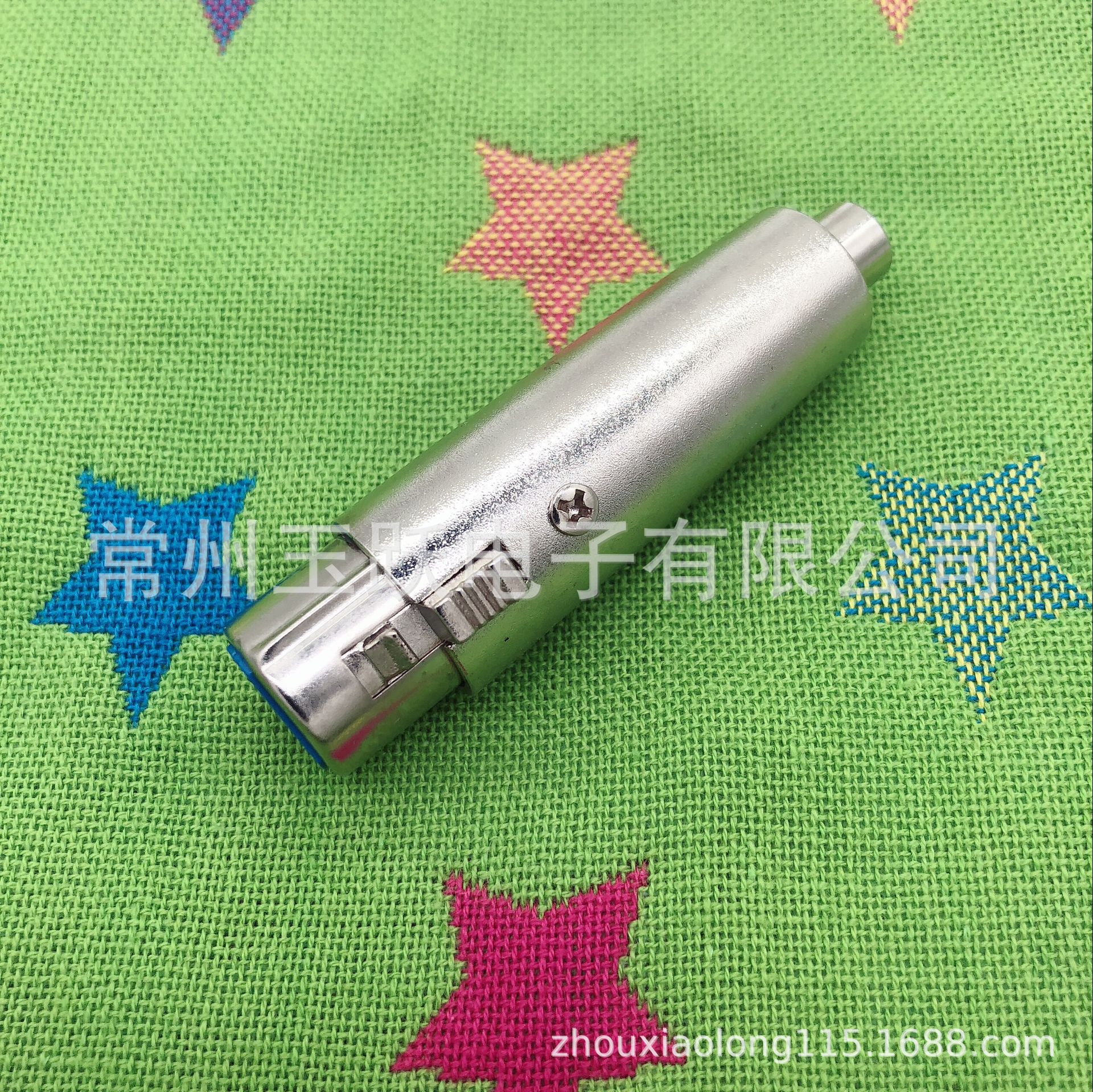 【厂家直销】卡侬母转RCA母插 3芯卡龙头转RCA 莲花母转卡侬头