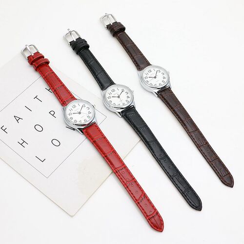 Japanese and Korean digital scale youth watches boys and girls exam watches fashion quartz watches unisex universal belt watches