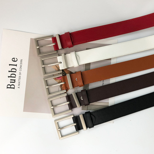 Street stall supply fashionable wide belt PU belt for women European and American ins style fashionable fashion belt versatile pants belt for women
