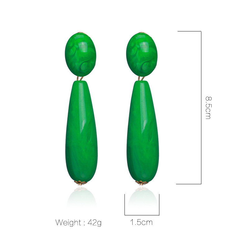 1 Pair Fashion Water Droplets Arylic Drop Earrings display picture 1