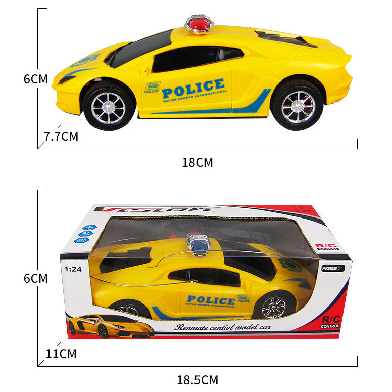 Envío gratuito coche de control remoto de dos vías de luz coche de control remoto 1:24 simulación coche de carreras de juguete eléctrico para niños puesto de juguete