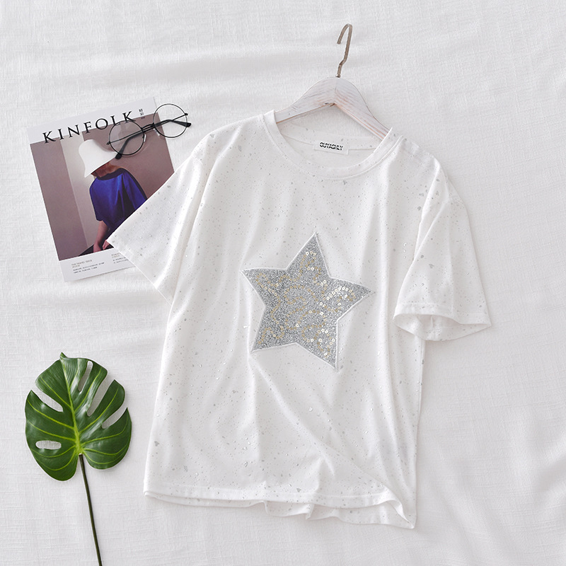 T shirt femme en Coton - Ref 3314098 Image 4