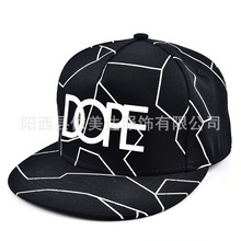 厂家生产代工嘻哈帽棒球帽印花平沿帽欧美平板帽子snapback