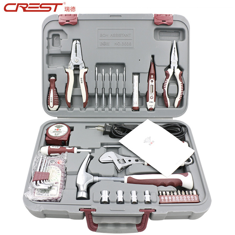 瑞德礼品工具套装家用五金 手动工具组合汽车维修组套工具箱批发