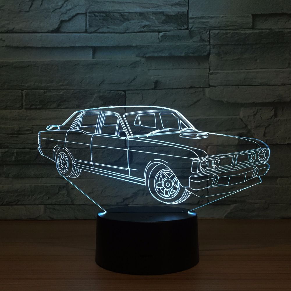 亚克力小夜灯3d立体视觉七彩