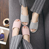 Japanese slippers suitable for men and women, cloth platform indoor, cotton and linen, wholesale