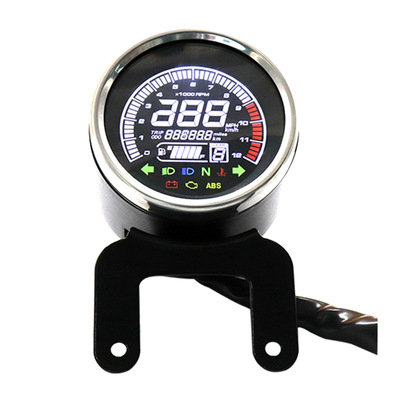 new pattern Motorcycle Motorcycles refit 12V multi-function meter LCD Screen Cheng Gong Mile Switching