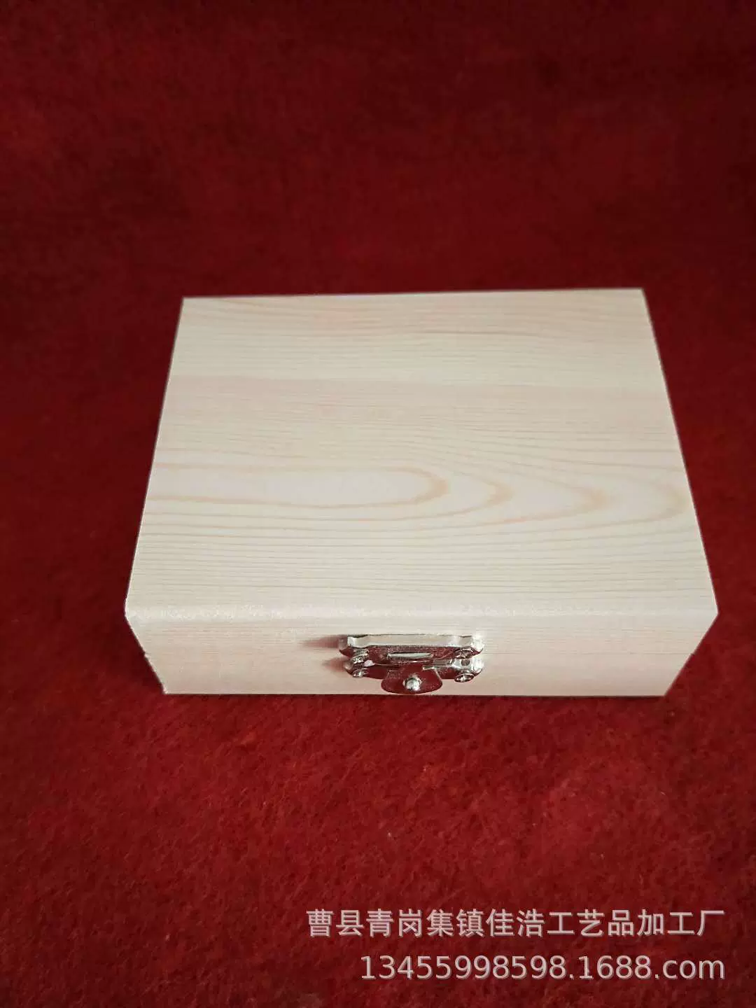 厂家直售松木小号礼品盒  实木底盖收纳盒  本色花盒