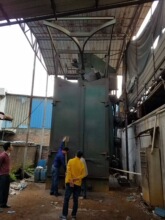 二手吊钩抛丸机，各种抛丸机低价卖高效吊钩式清砂翻新