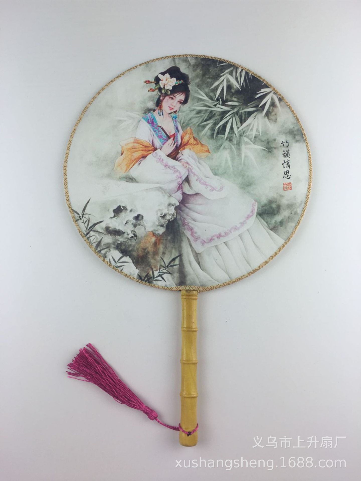 批发新款团扇宫扇小圆扇女式扇子古代古典宫廷舞蹈扇复古风汉服扇-阿里巴巴