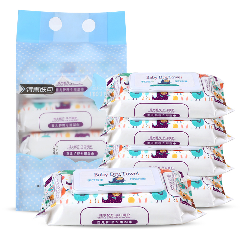logistics Lang Qi Wet wipes baby Wet wipes With cover Wipes Dedicated Manufactor Direct selling