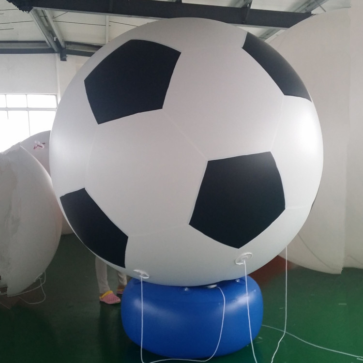 厂家新款充气空飘球pvc升空球酒吧 广告气球世界杯充气足球带底座