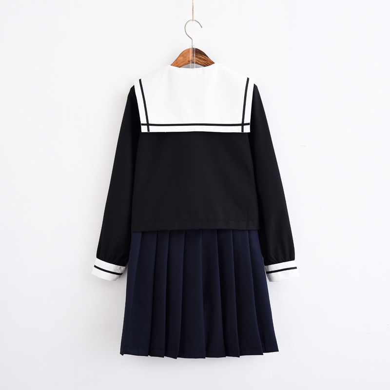 활과 화살 자수 소프트 언니 정통 JK 유니폼 봄과 가을 긴 소매 일본 선원 교복 학생 교복 교복 세트