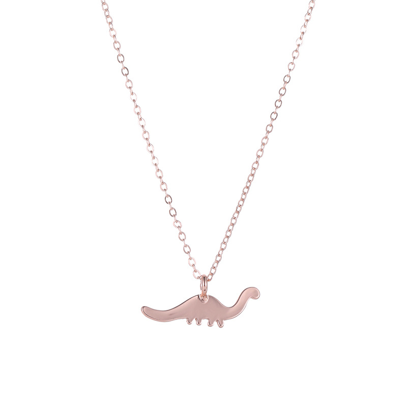 New Model With Rose Gold Dinosaur Necklace Fashion Alloy Plating Pendant display picture 9