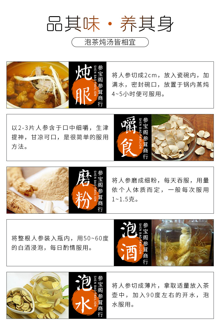 Changbai Mountain Fresh Ginseng (Panax ginseng) — Whole Roots for Wine & Soup in use