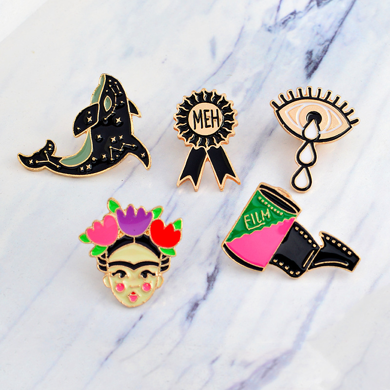 Animal, Eye Pattern Unisex Gender Fashion Pin Animal Eye Alloy Plating Unisex Brooches