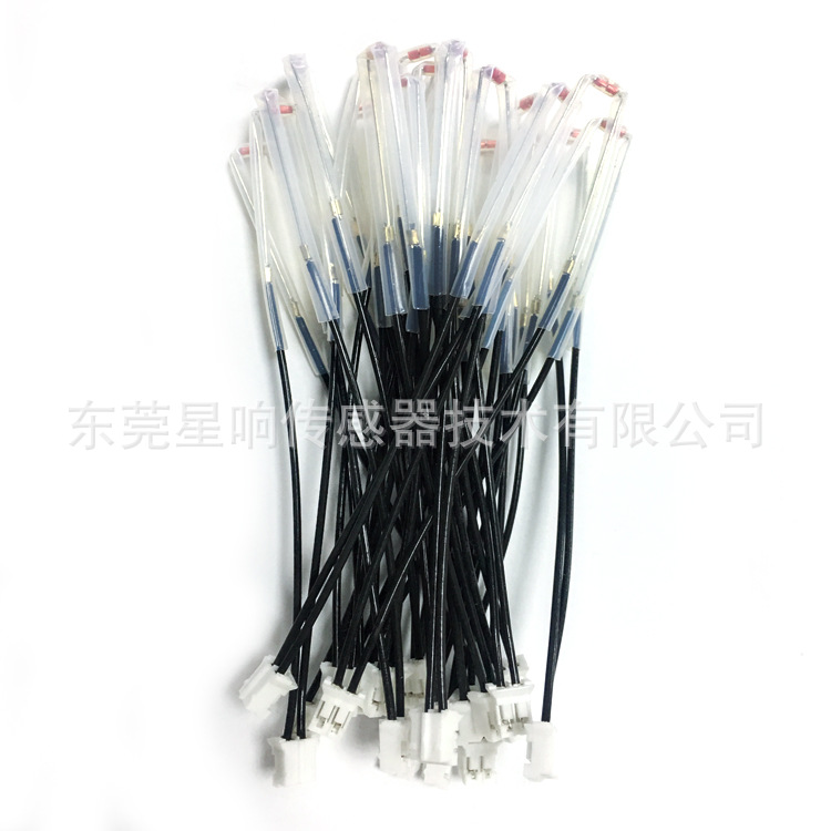 工厂直销 耐高温玻璃封装NTC热敏电阻 100K 1% 3950 感温探头