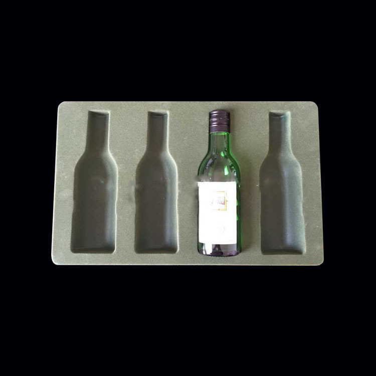 青岛吸塑包装PVC植绒 酒具植绒包装内托 免费设计打样 可定做