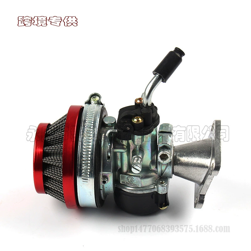 Мини-мотоцикл велосипед 37 водяное охлаждение 50 80cc модифицированный двух-распылительный двигатель карбюратор пустая фильтрация воздухопровод