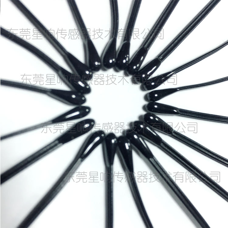 星响供应小黑头NTC环氧树脂温度传感器MF52-502-F-3470汽车测温用