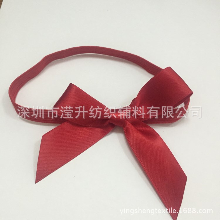 滢升丝带蝴蝶结松紧带涤纶织带蝴蝶结手工蝴蝶结松紧绳涤纶蝴蝶结