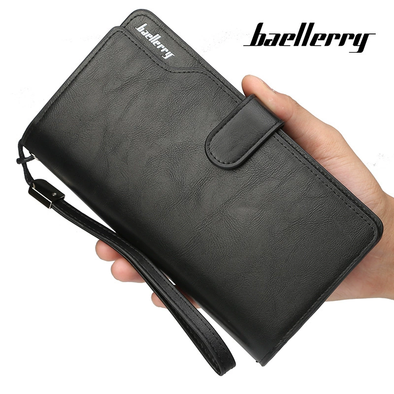 Мужской кошелек Baellerry, маленькая клатч-сумка на молнии, корейский стиль, стиль высокого качества