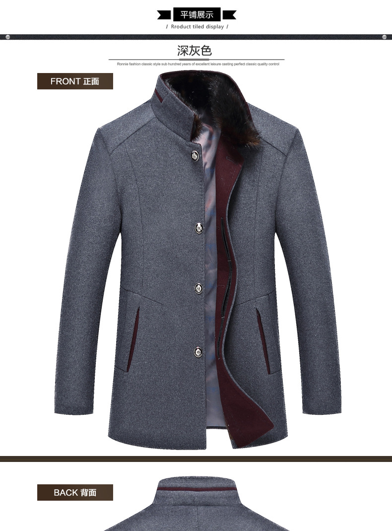 Manteau homme en Laine - Ref 3419037 Image 17