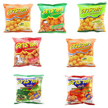 泰國進口零食品 卡啦噠香辣蝦味/雞味玉米球17g*12包 膨化食品