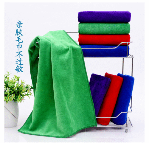 Wholesale super fine fiber car wash towels 3070 non-shedding thickened nano towels water-absorbent car wiping towels