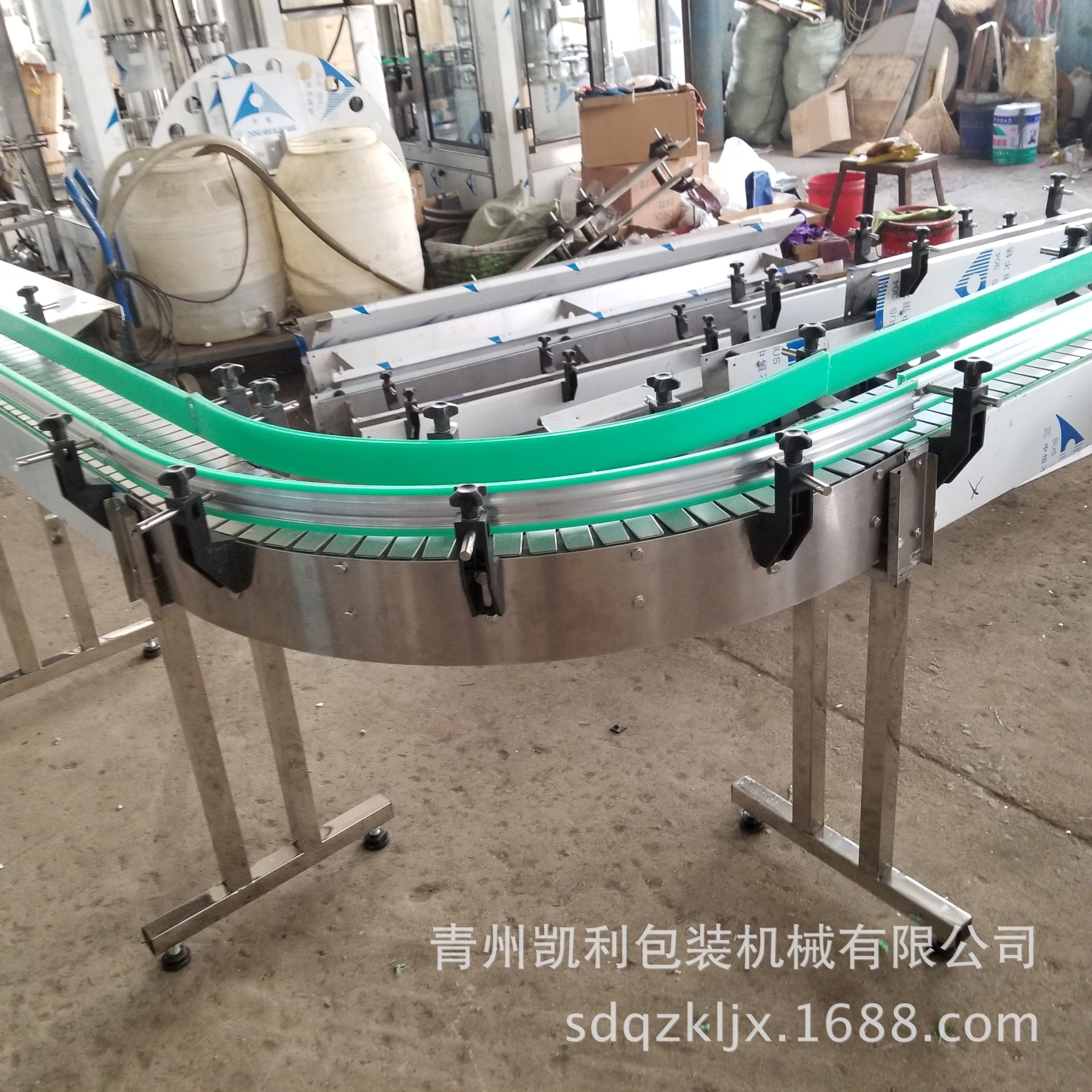 输送线灌装设备生产线链片皮带 拐弯输送线