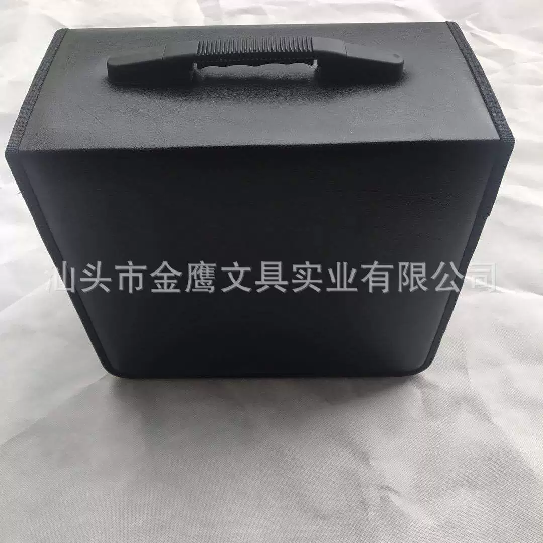 Golden Eagle 400 Pack CD Bag CD Box Изготовленная на заказ большая емкость утолщенная Портативная Черная кожаная сумка CD