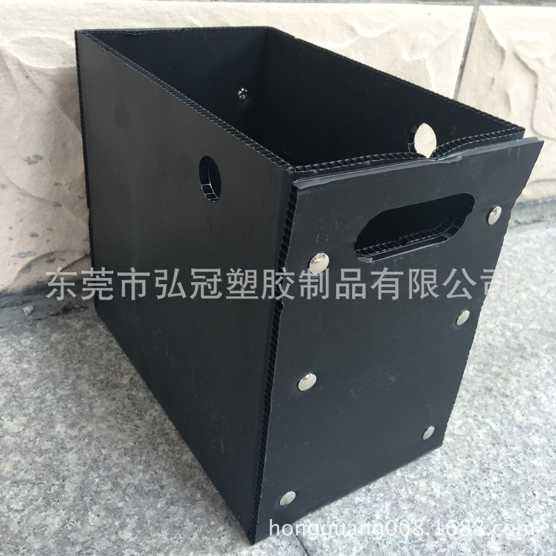 厂价长期出售防静电塑料PP中空板骨架箱 深圳防静电纸箱式周转箱